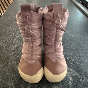 Pink and Cream Winter Boots